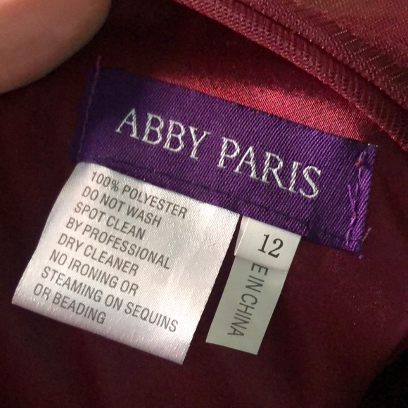 Dress Size 12 Abby Paris gown - Picture 3 of 4